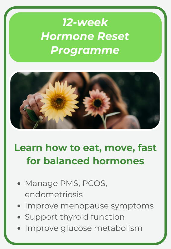 Nutrition program hormone balance